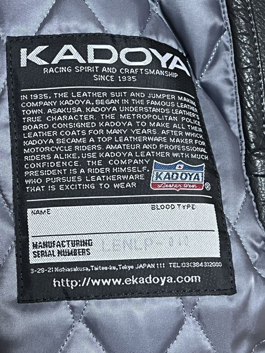 KADOYA カドヤ　レザーパーカー_画像4