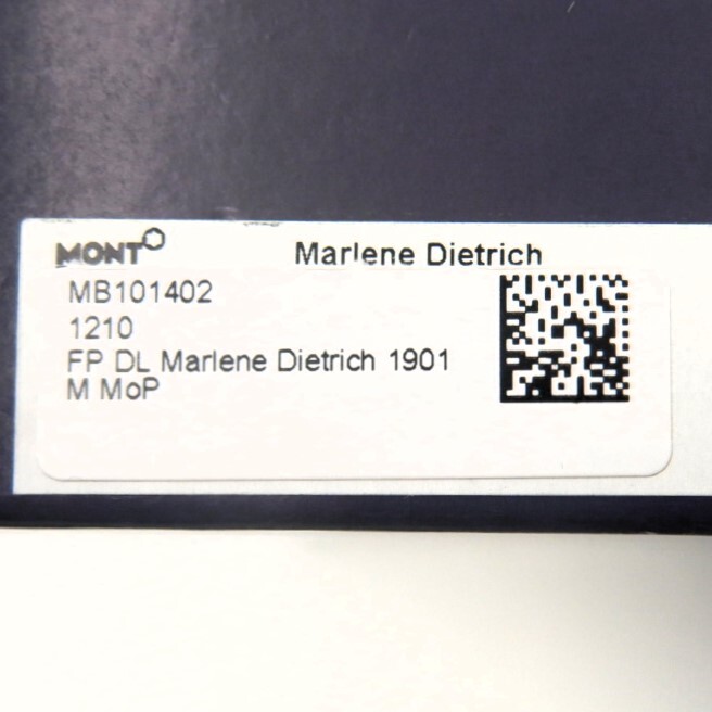 モンブラン マレーネ・ディートリッヒ高級限定万年筆 本物・未使用 MONTBLANC Mariene Dietrich 1901 fountain Pen M MoP GERMANY NEW_画像9