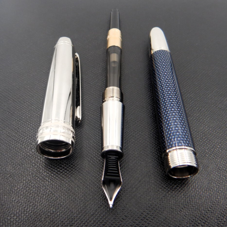 モンブラン ソリテール ブルーアワー クラシック高級万年筆 MONTBLANC Meisterstuck Solitaire Doue Blue Hour Classique Fountain Pen NEW_画像3