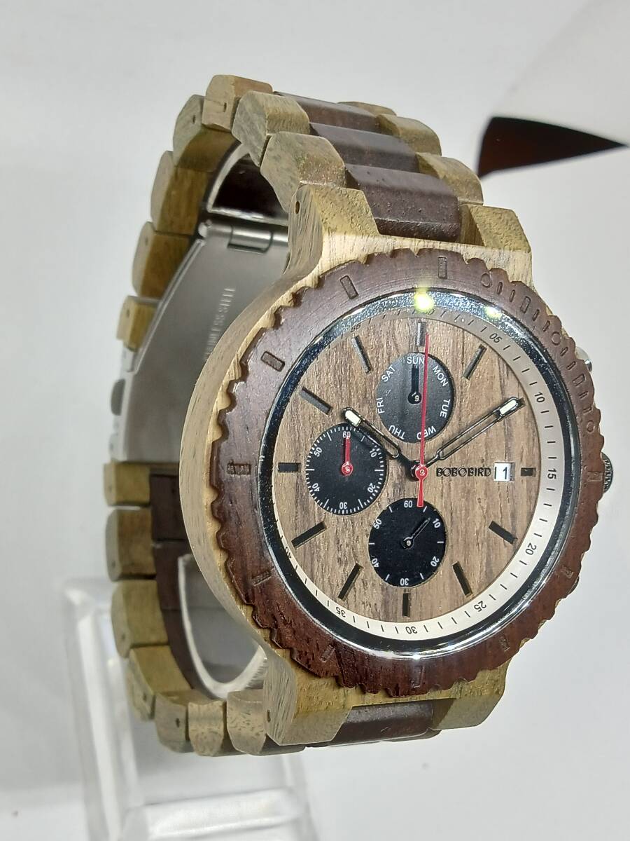 ジャンク BOBO BIRD クォーツ木製腕時計の画像4