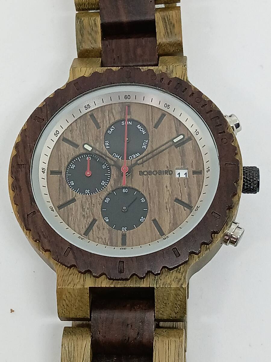 ジャンク BOBO BIRD クォーツ木製腕時計の画像1