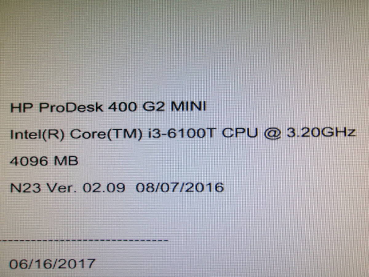 hp PC本体 ProDesk 400 G2 Mini ジャンク③_画像5