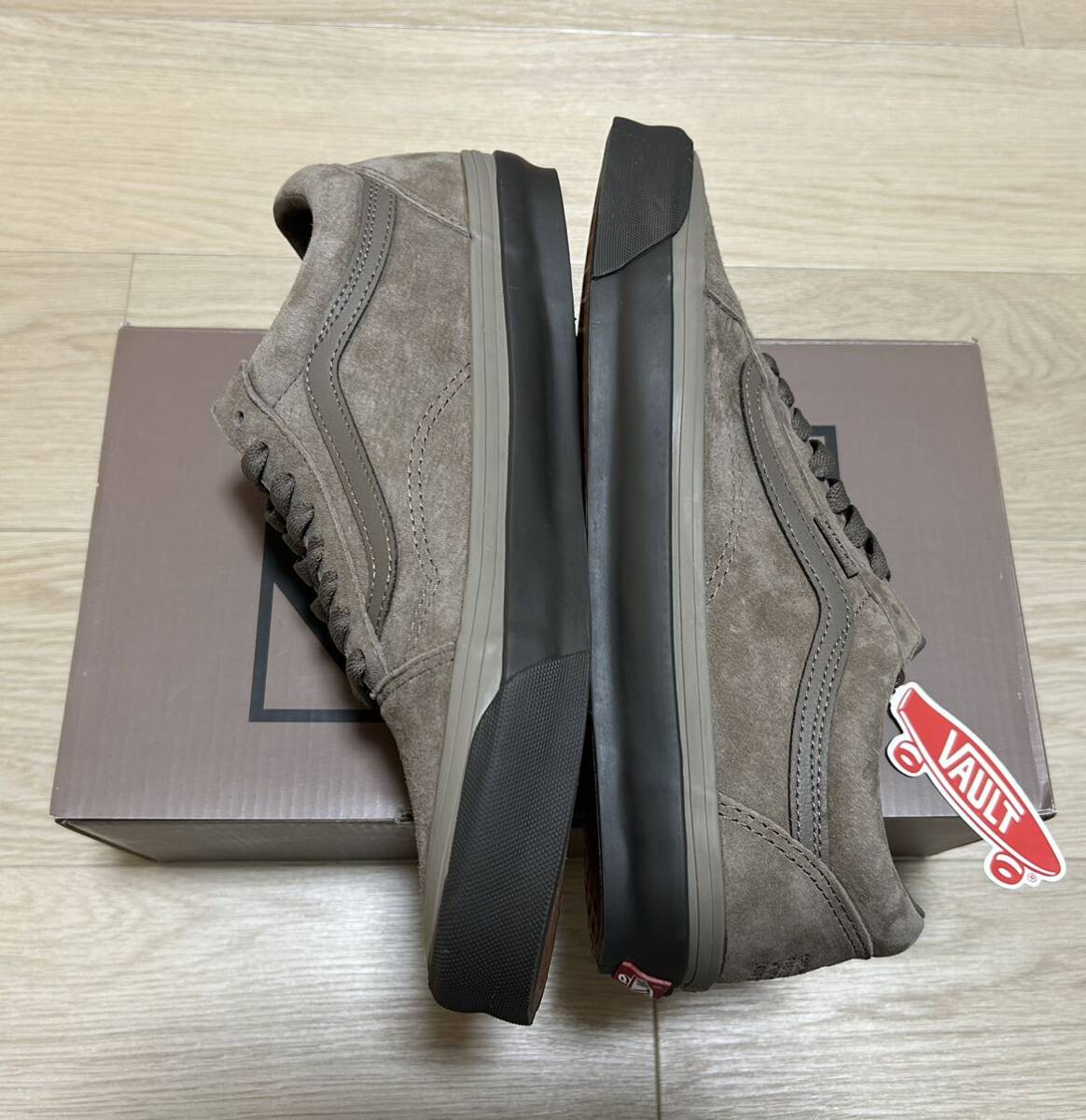 新品未使用 サイズ27.5cm / US9.5 WTAPS × VAULT by VANS OG OLD SKOOL LX COYOTE BROWN ダブルタップス ヴァンズ オールドスクールの画像4