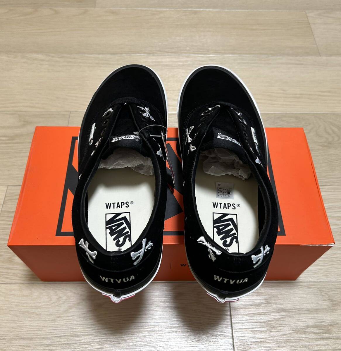 新品未使用 サイズ27.5cm / US9.5 WTAPS × VANS VAULT OG ERA LX BLACK BONES ダブルタップス ヴァンズ エラ クロスボーン ブラック_画像6