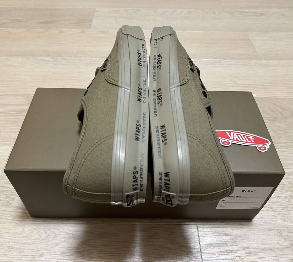 新品未使用 サイズ27.5cm / US9.5 WTAPS × VANS by VAULT OG AUTHENTIC LX OLIVE DRAB ダブルタップス ヴァンズ オーセンティックの画像4