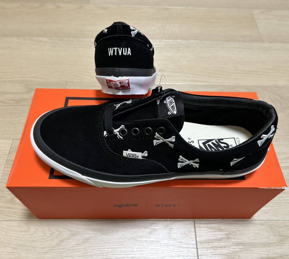 新品未使用 サイズ27.5cm / US9.5 WTAPS × VANS VAULT OG ERA LX BLACK BONES ダブルタップス ヴァンズ エラ クロスボーン ブラック_画像7