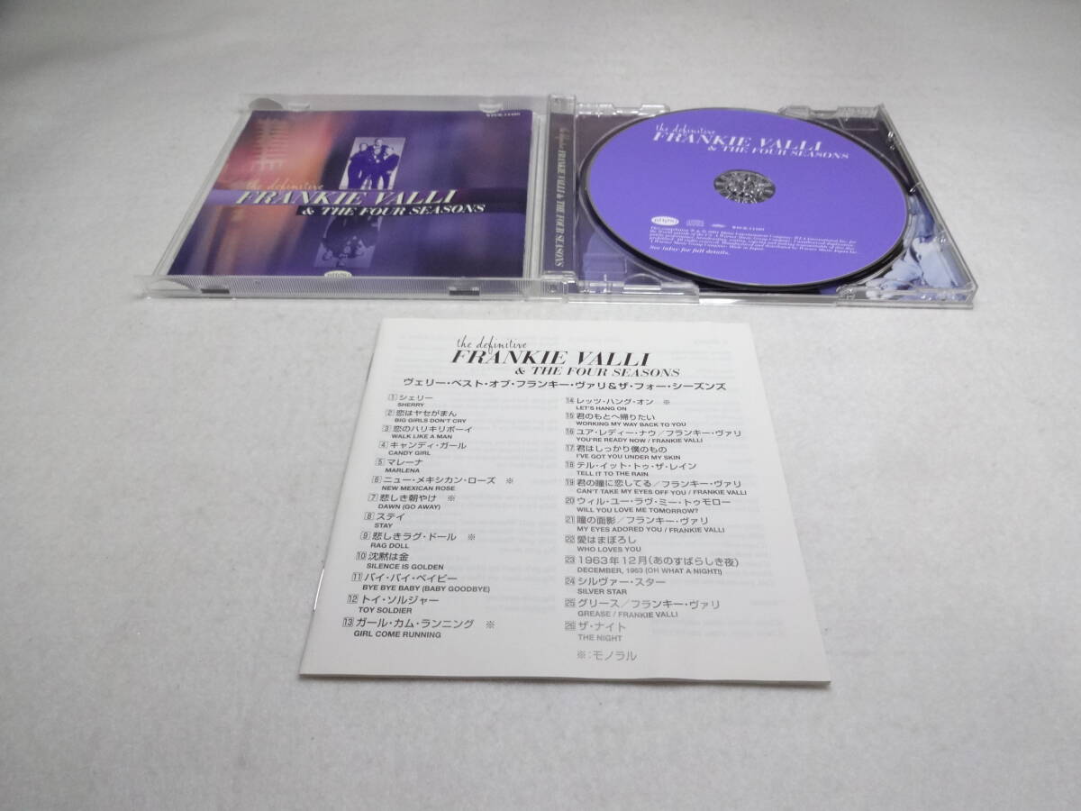 フランキー・ヴァリ＆ザ・フォー・シーズンズ/ヴェリー・ベスト・オブ CD The Definitive Frankie Valli ＆ The Four Seasonsの画像2