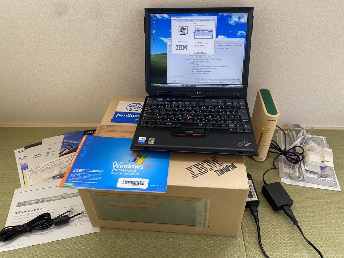 IBM ThinkPad X31 PenM 1.3GHz RAM1GB 2672-JHJ B1Jで修理動作品 ワンオーナー品の画像1