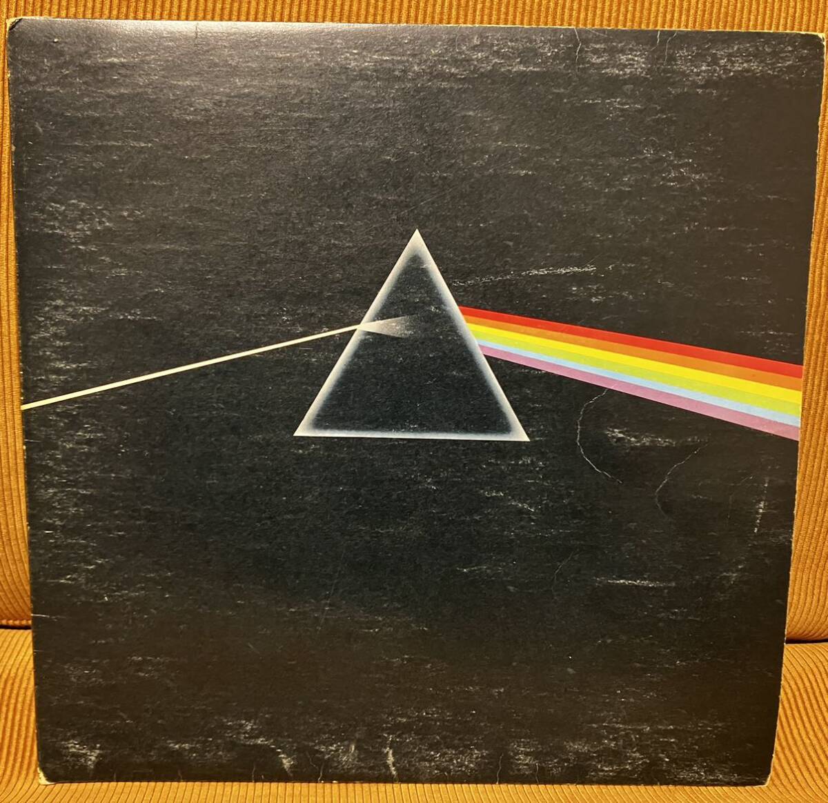 1973年 UKオリジ pink floyd THE DARK SIDE OF THE MOON 狂気 solid blue harvest ピンクフロイド LP レコード アナログ盤_画像1