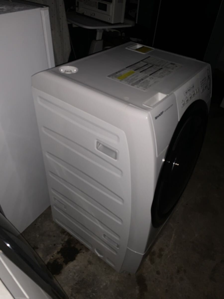 【引き取り歓迎】 SHARP シャープ ドラム式洗濯乾燥機 ES-S7G-WR 7.0kg 2023年製 ドラム式洗濯機 右開き 動作確認済み_画像3