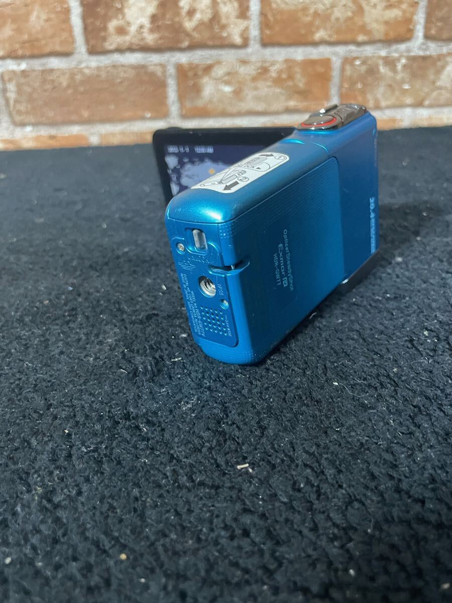 SONY ソニー ハンディカム デジタルHD HDR-GW77 ビデオカメラレコーダー ブルー バッテリー 充電器 動作確認済みの画像3