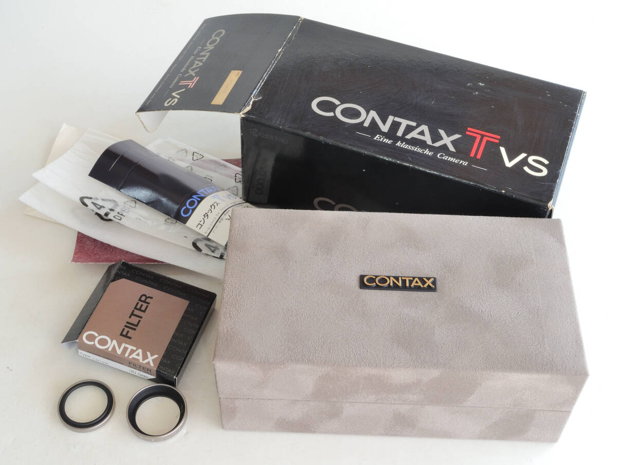 コンタックス CONTAX Tvsの付属品（中古品）30.5mm L39フィルターとメタルフード・箱などの画像2