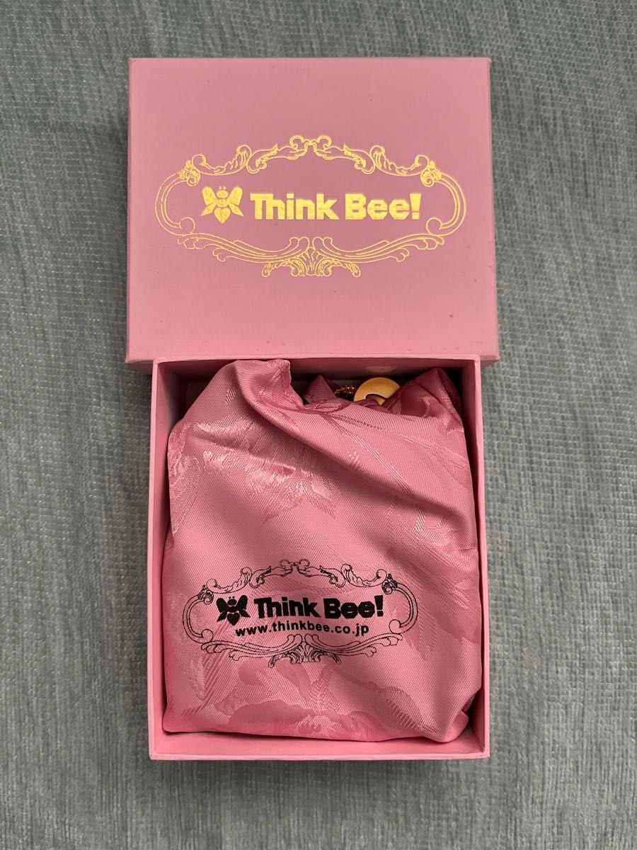 Think Bee  財布 短財布 ピンク 牛本革