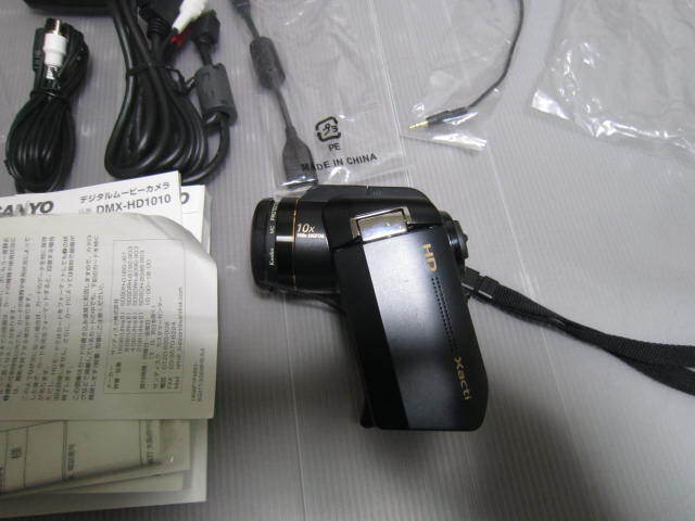 SANYO ハイビジョン対応 デジタルムービーカメラ Xacti (ザクティ) ブラック DMX-HD1010(K)中古品の画像3