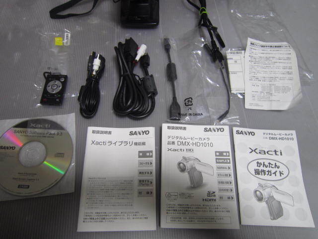 SANYO ハイビジョン対応 デジタルムービーカメラ Xacti (ザクティ) ブラック DMX-HD1010(K)中古品の画像5