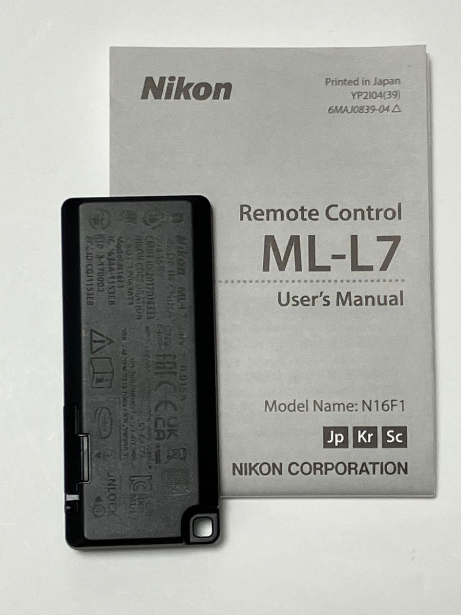 Nikon 純正リモコン　ML-L7 中古美品