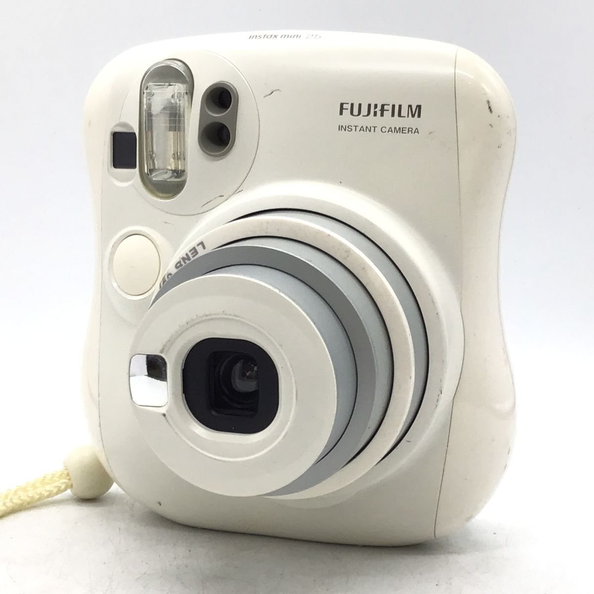 カメラ Fujifilm instax mini 25 チェキ ホワイト ポラロイド 本体 現状品 [8158KC]_画像1