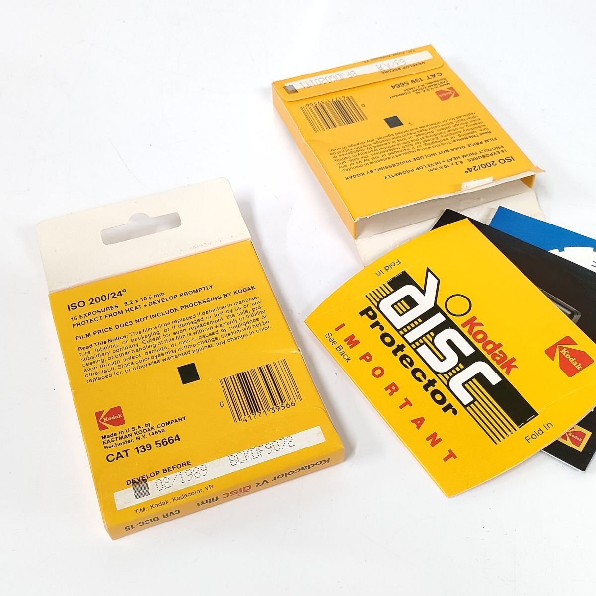 Kodak disc 4000 , disc 6000 + 期限切れフィルム1点 , フィルム空箱1点(disc6000説明書類 在中) [8765TMC]の画像7