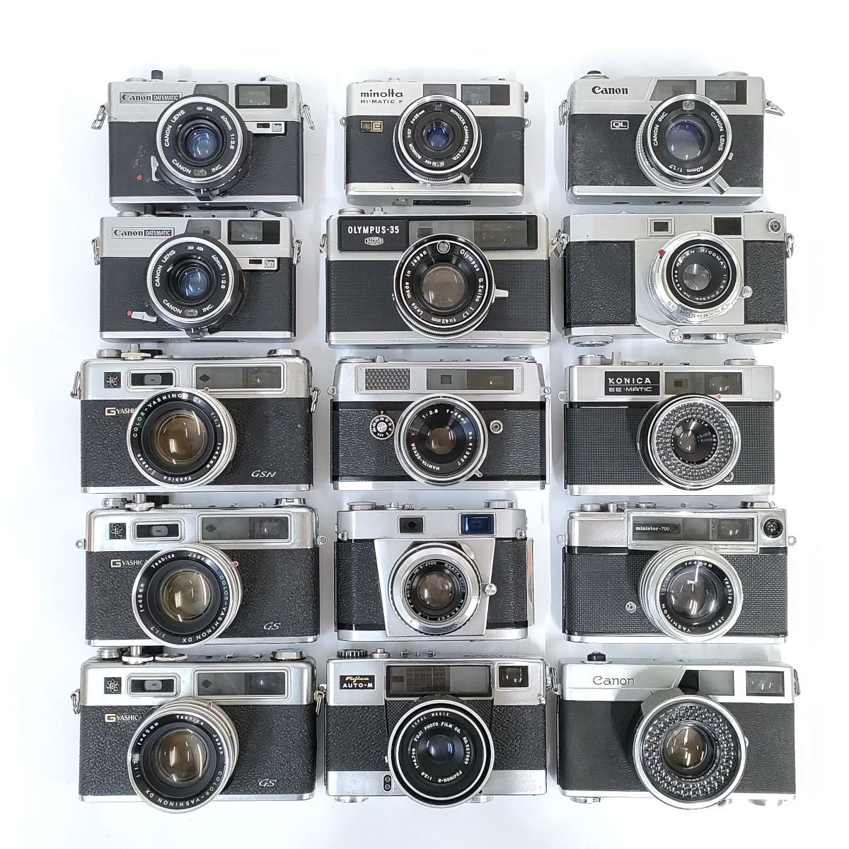 Yashica Electro 35GSN / Olympus 35LC / Canon QL17 他 フィルムカメラ 15点セット まとめ ●ジャンク品 [8785TMC]_画像1