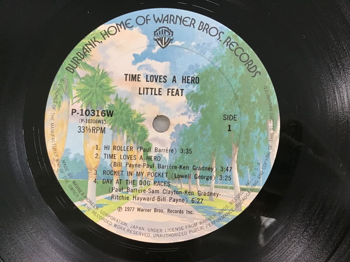 LP / LITTLE FEAT / TIME LOVERS A HERO / US盤 [6821RR]の画像3