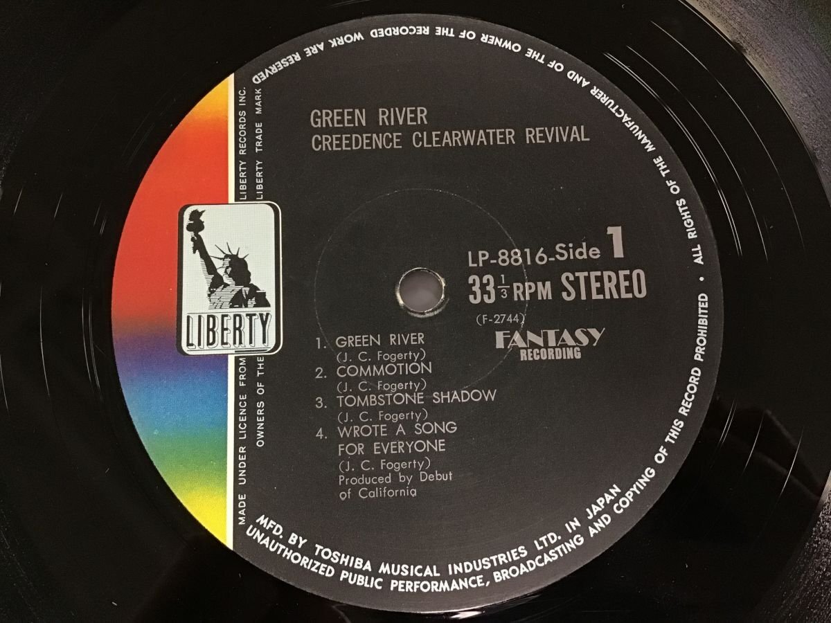 LP / CREEDENCE CLEARWATER REVIVAL / GREEN RIVER [7103RR]の画像3