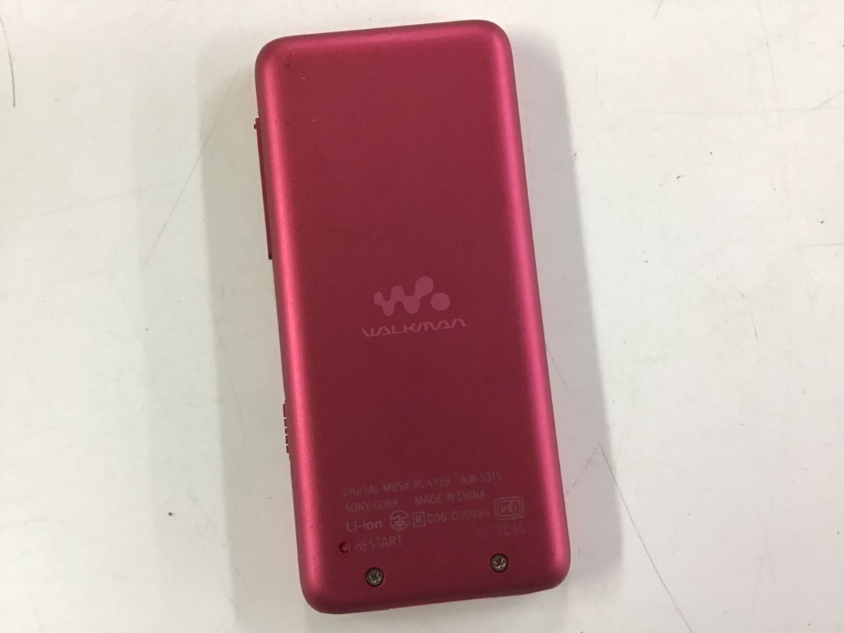 SONY NW-S315 ソニー walkman ポータブル デジタルオーディオプレーヤー◆現状品 [3884W]の画像2