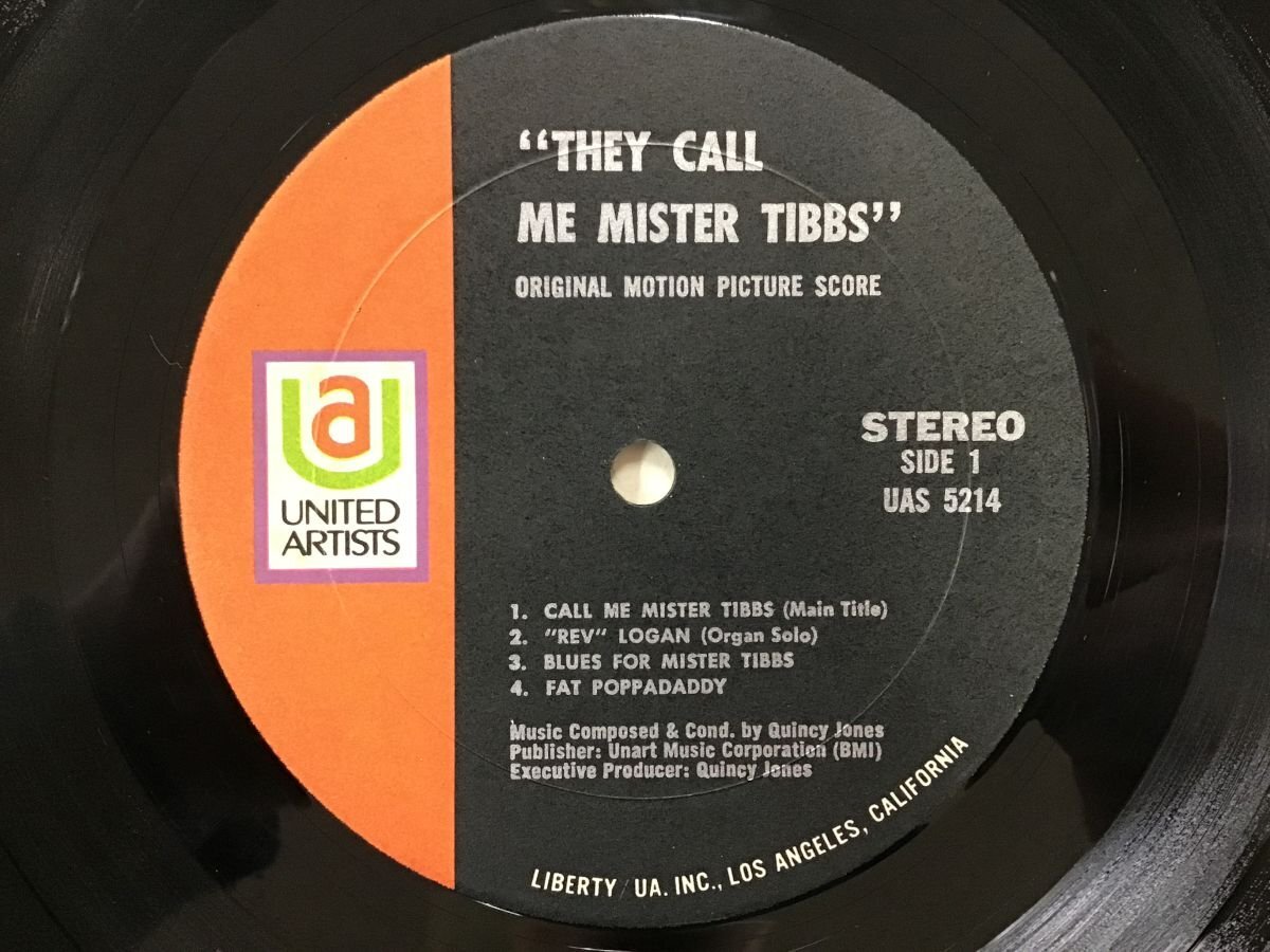 LP / QUINCY JONES / 続・夜の大捜査線/THEY CALL ME MISTER TIBBS / US盤/シュリンク [7418RR]の画像3