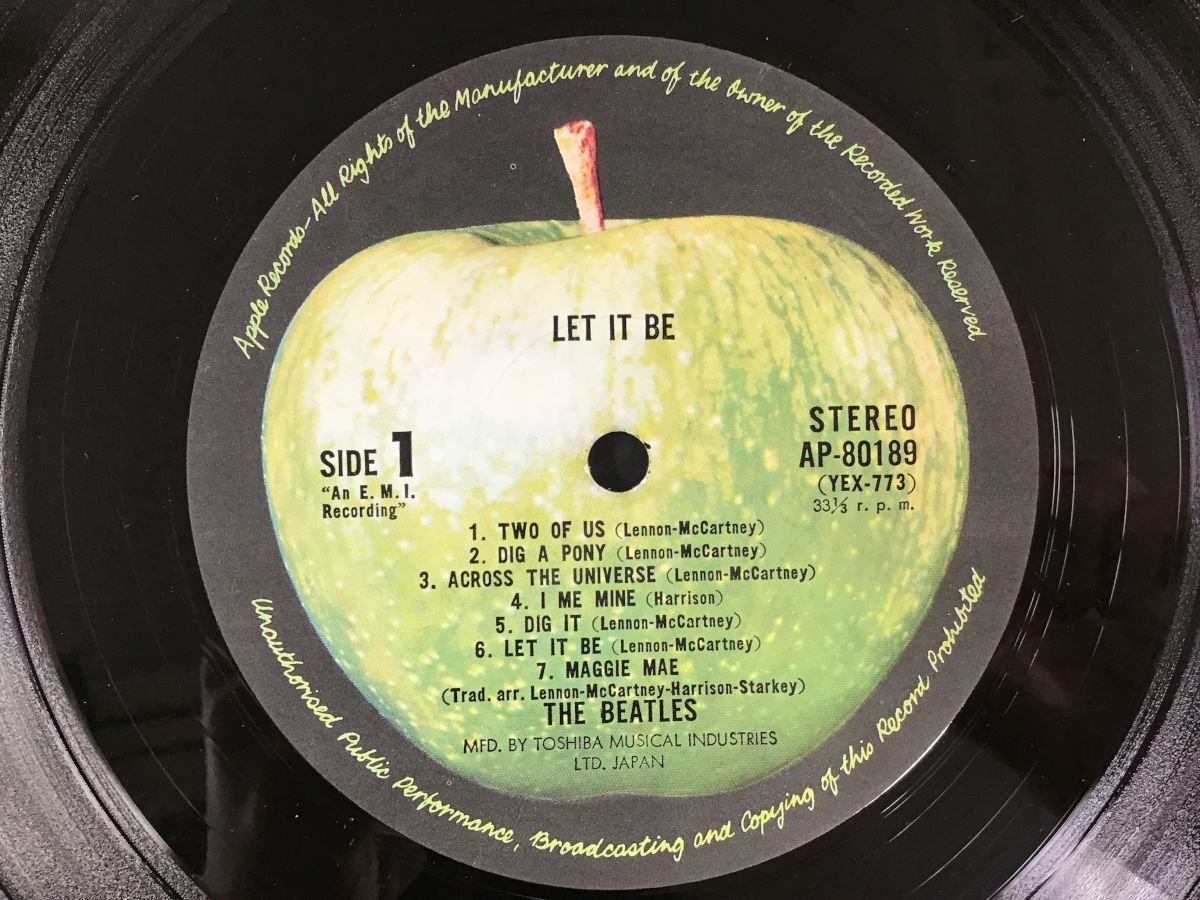 LP / THE BEATLES / LET IT BE [7883RR]の画像3