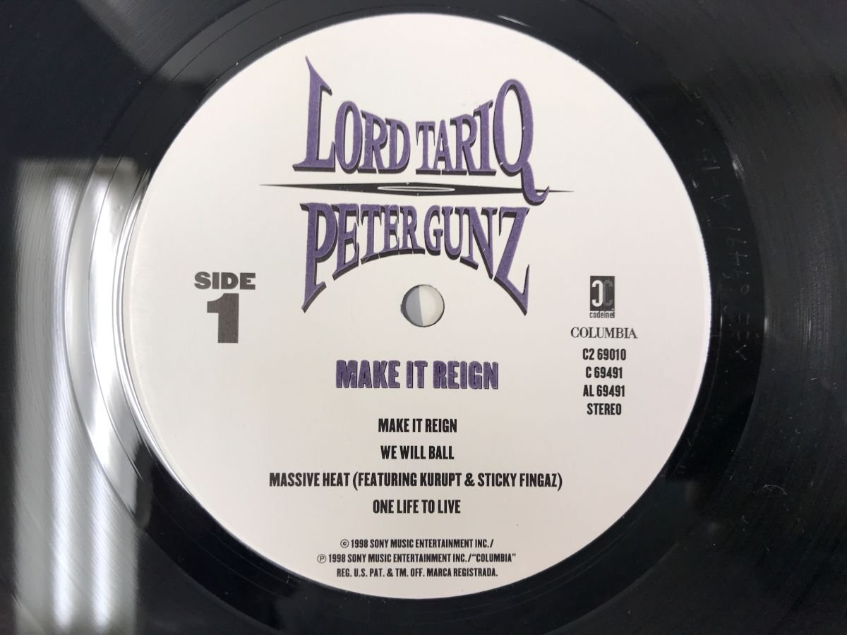 LP / LORD TARIQ & PETER GUNZ / MAKE IT REIGN / US盤 [7735RR]の画像3