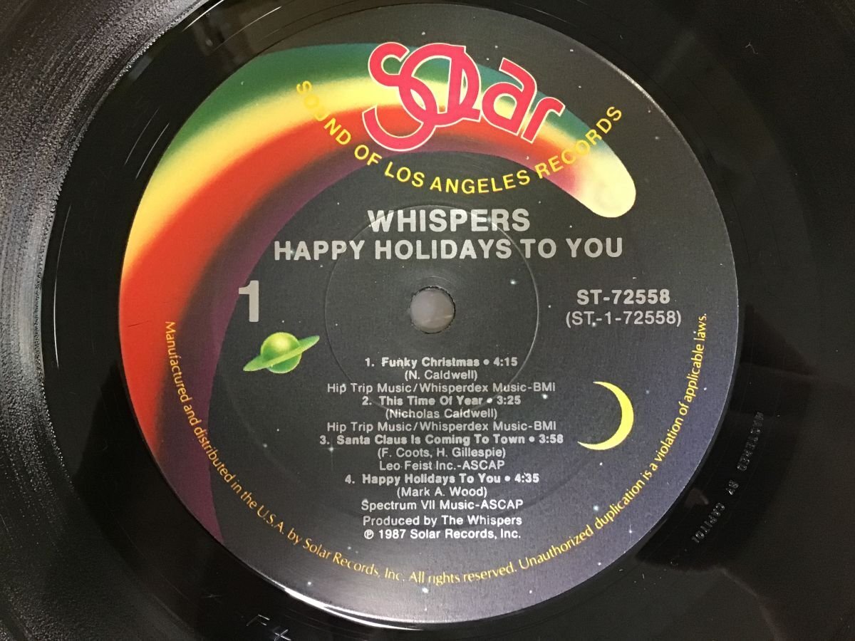 LP / WHISPERS / HAPPY HOLIDAYS TO YOU / US record / shrink [8311RR]