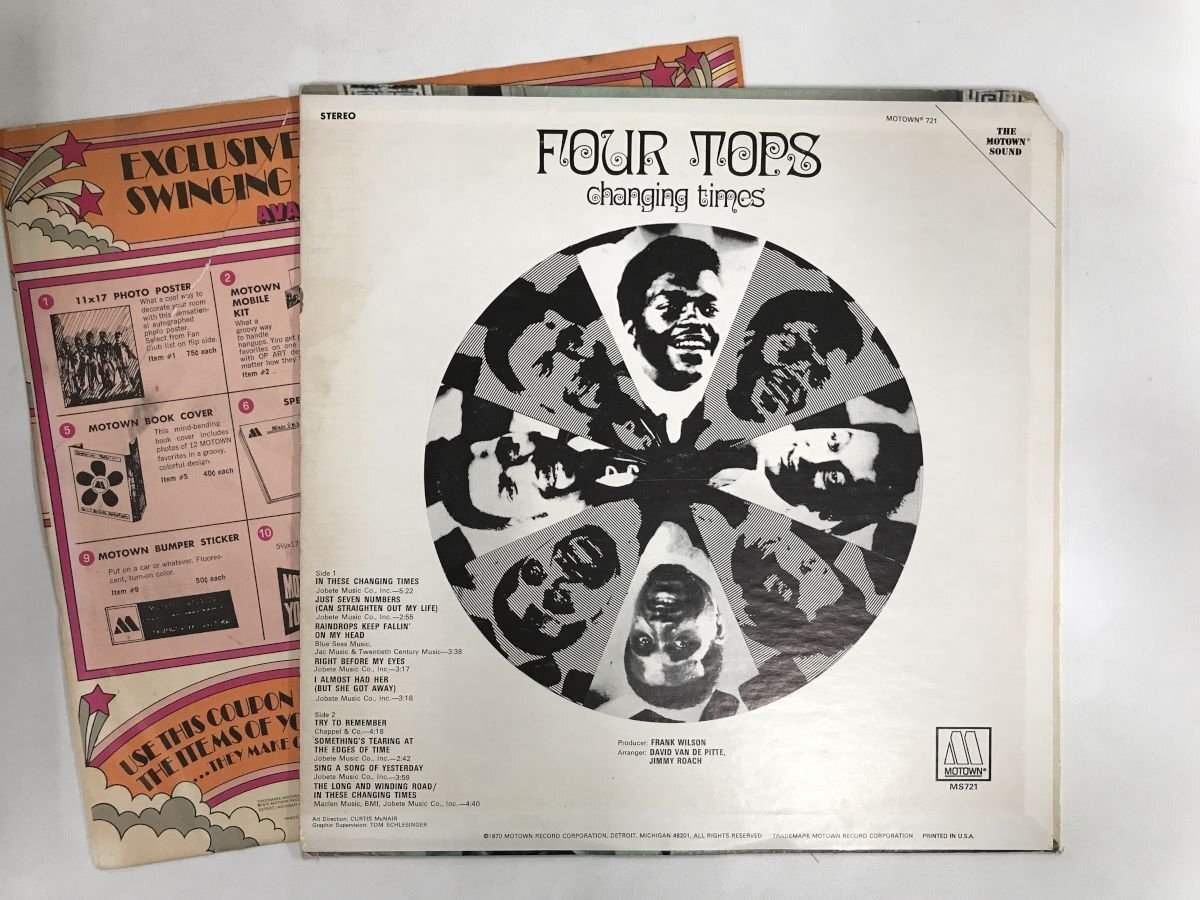 LP / FOUR TOPS / CHANGING TIMES / US盤 [8584RR]の画像2