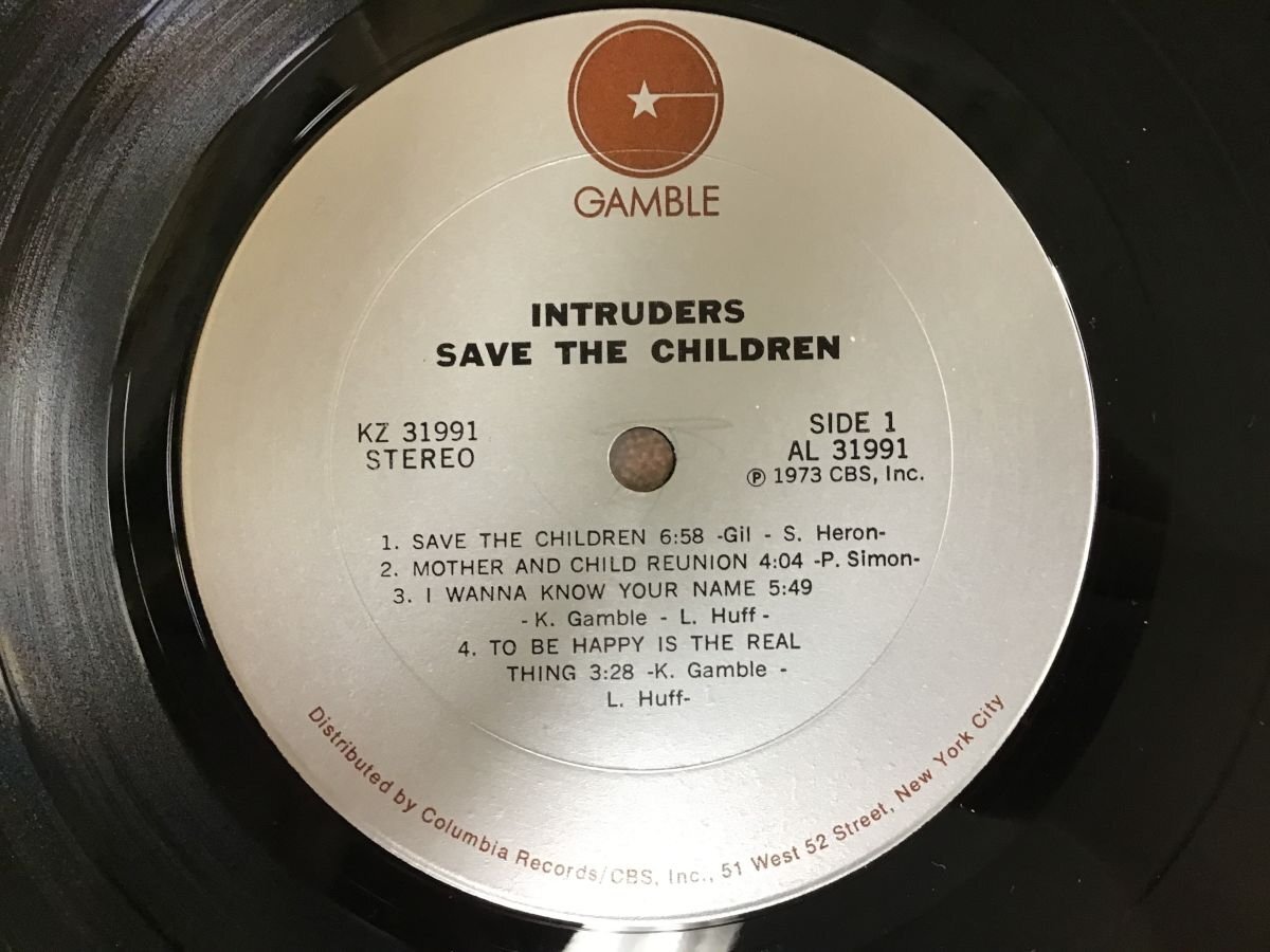 LP / INTRUDERS / SAVE THE CHILDREN / US盤 [8326RR]の画像3