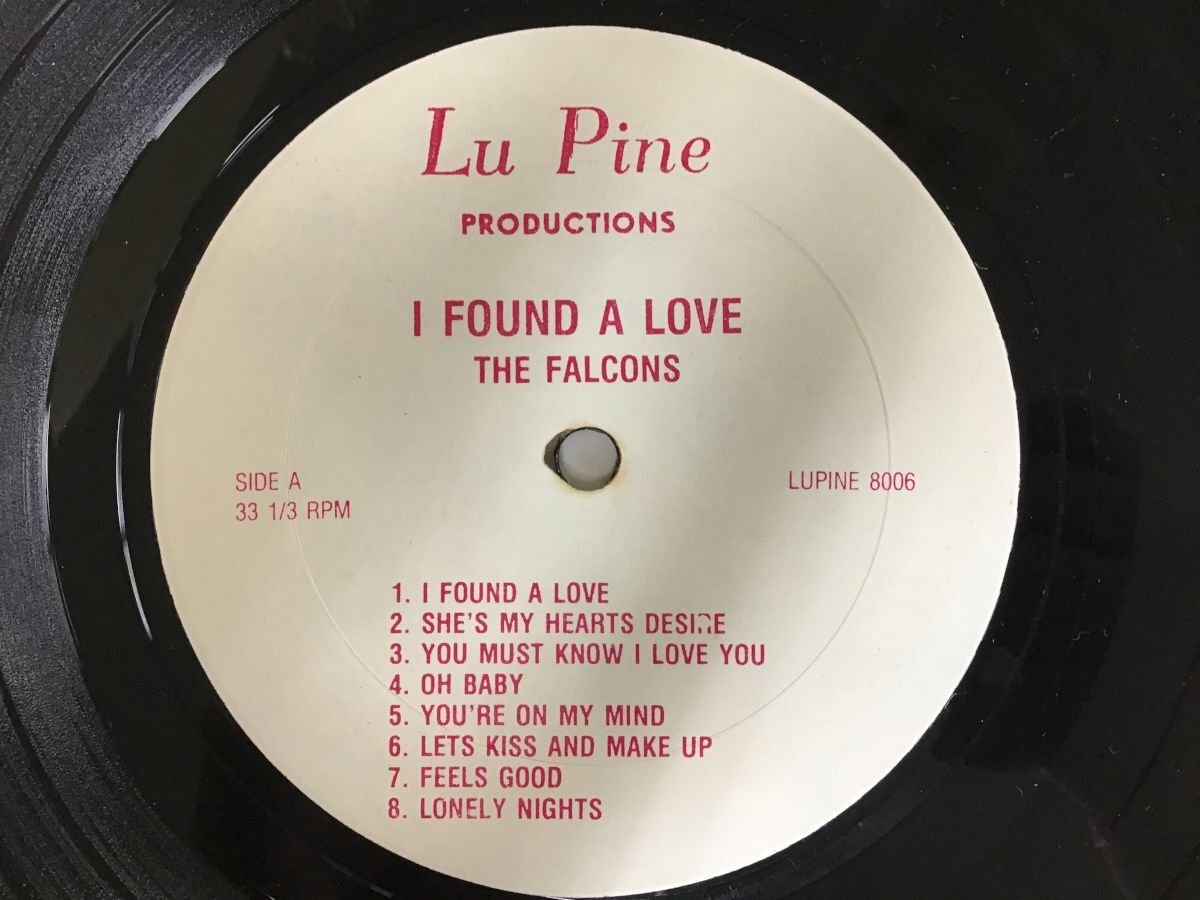 LP / THE FALCONS / I FOUND A LOVE / US盤 [8427RR]の画像3