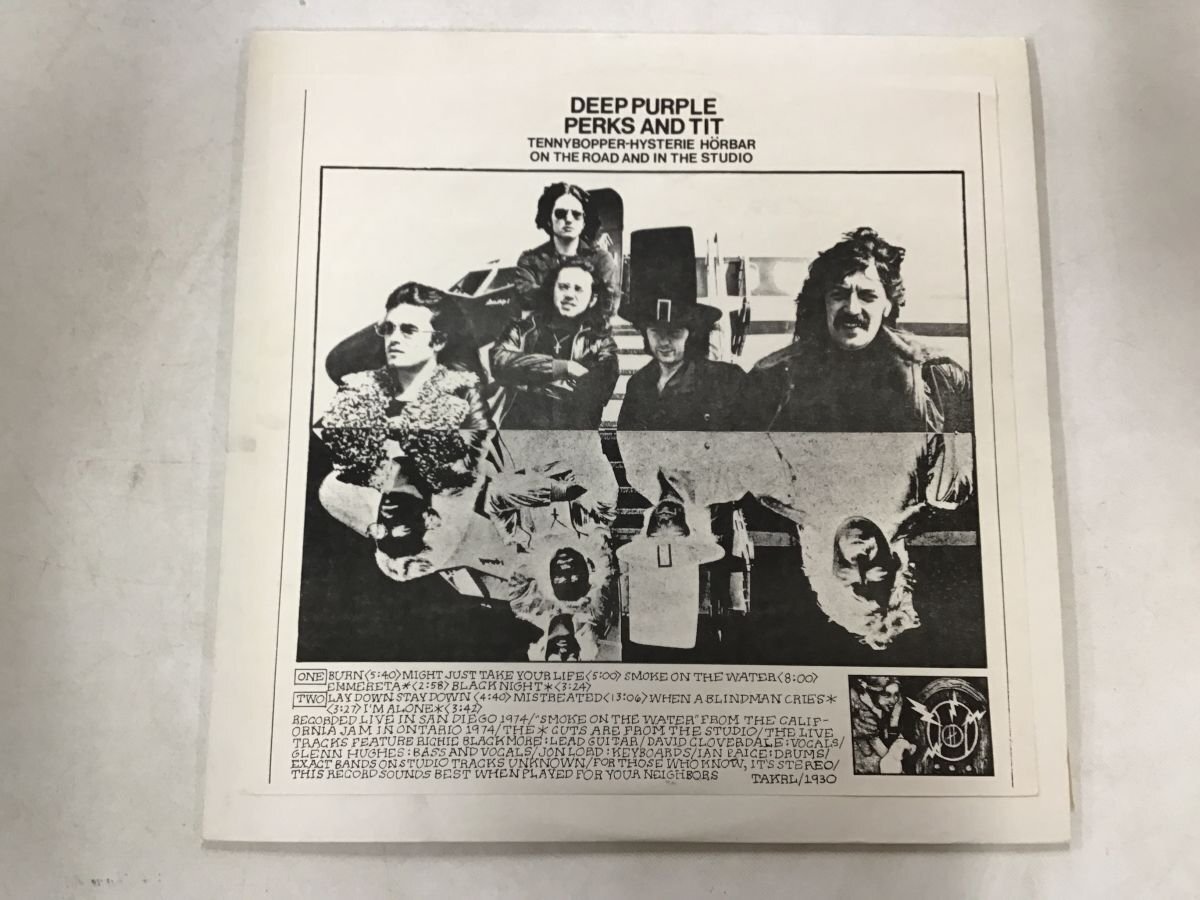 LP / DEEP PURPLE / PERKS AND TIT / ブート [8207RR]の画像1