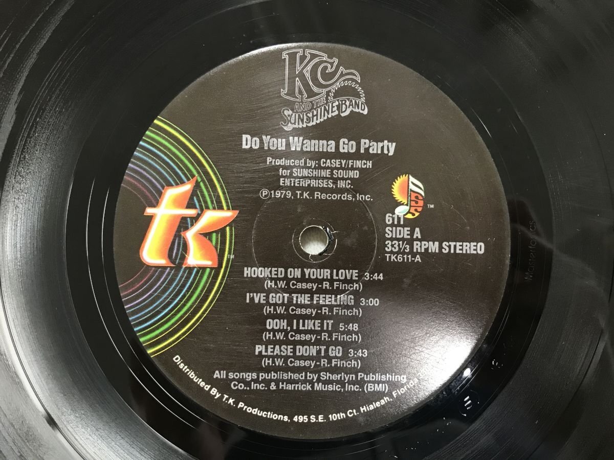 LP / KC AND THE SUNSHINE BAND / DO YOU WANNA GO PARTY / US盤 [8624RR]の画像3