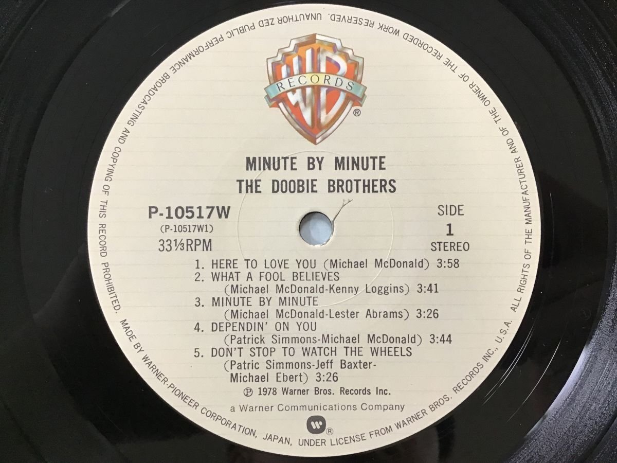 LP / THE DOOBIE BROTHERS / MINUTE BY MINUTE [8267RR]の画像3