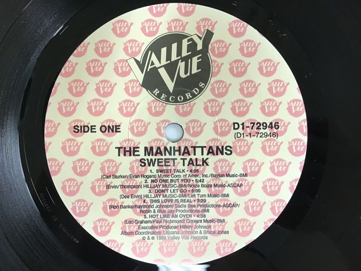 美品 LP / THE MANHATTANS / SWEET TALK [8359RR]_画像3