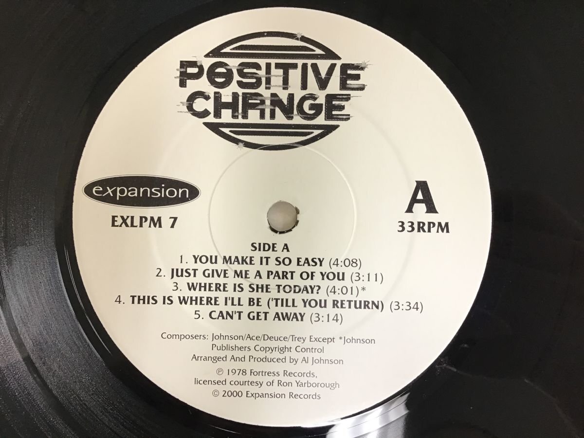 LP / POSITIVE CHANGE / ポジティブ チェンジ / UK盤 [8421RR]の画像3
