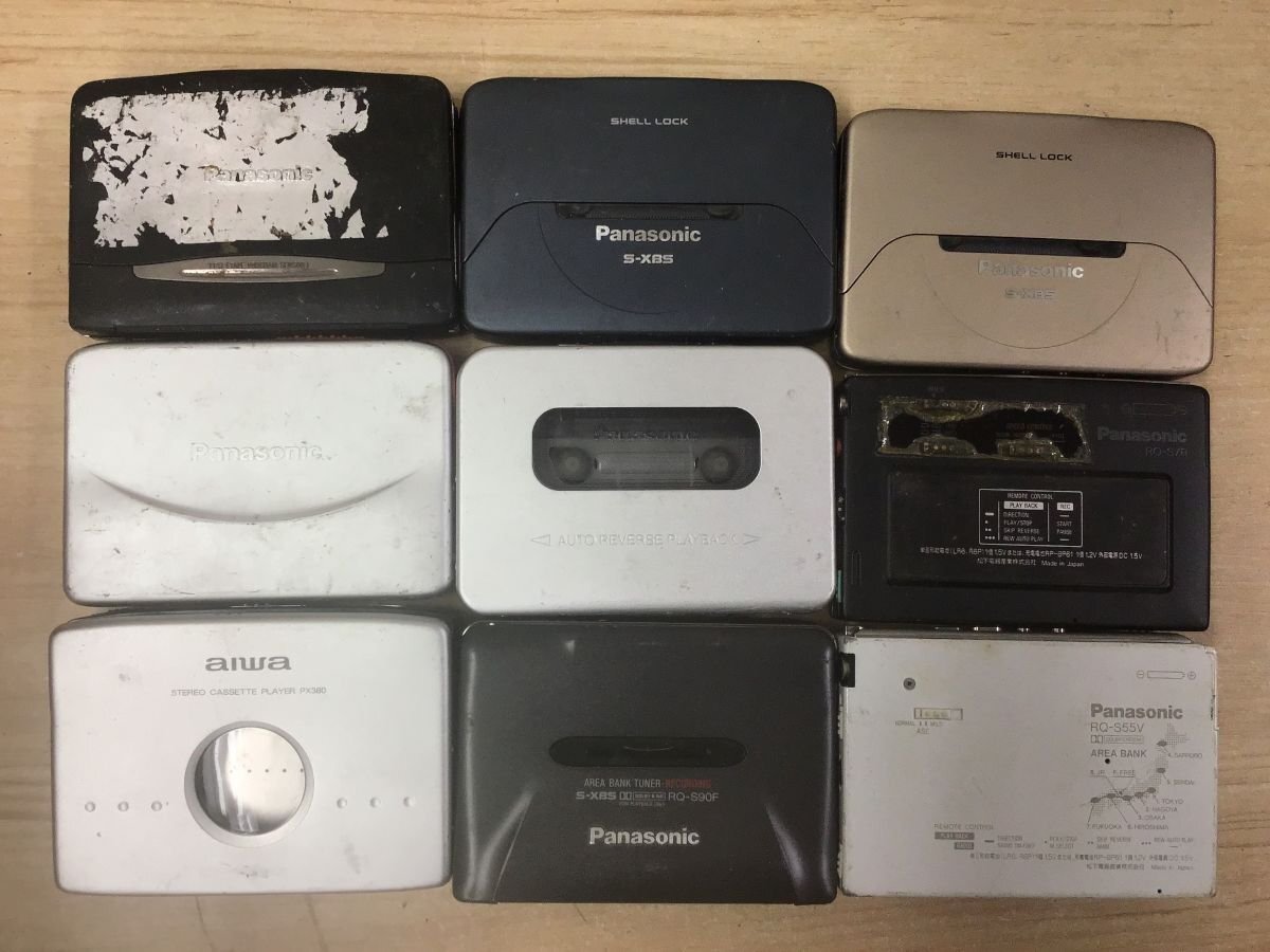 Panasonic RQ-S70 RQ-SX52 他 パナソニック カセットレコーダー カセットコーダー 9点セット◆ジャンク品 [4103W]の画像6