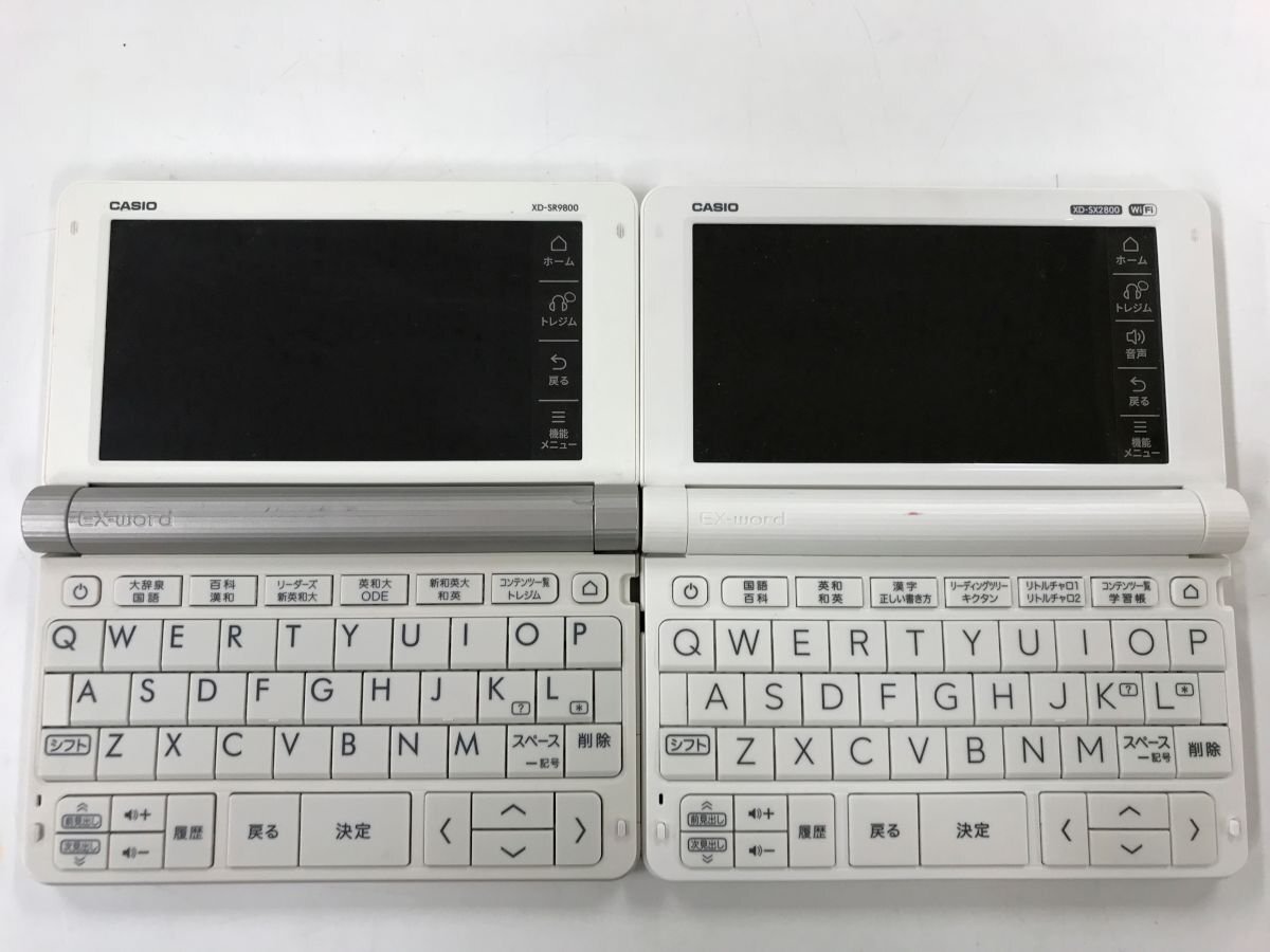 CASIO XD-SR9800 XD-SX2800 電子辞書 カシオ エクスワード EX-word 2点セット◆現状品 [4180W]の画像1