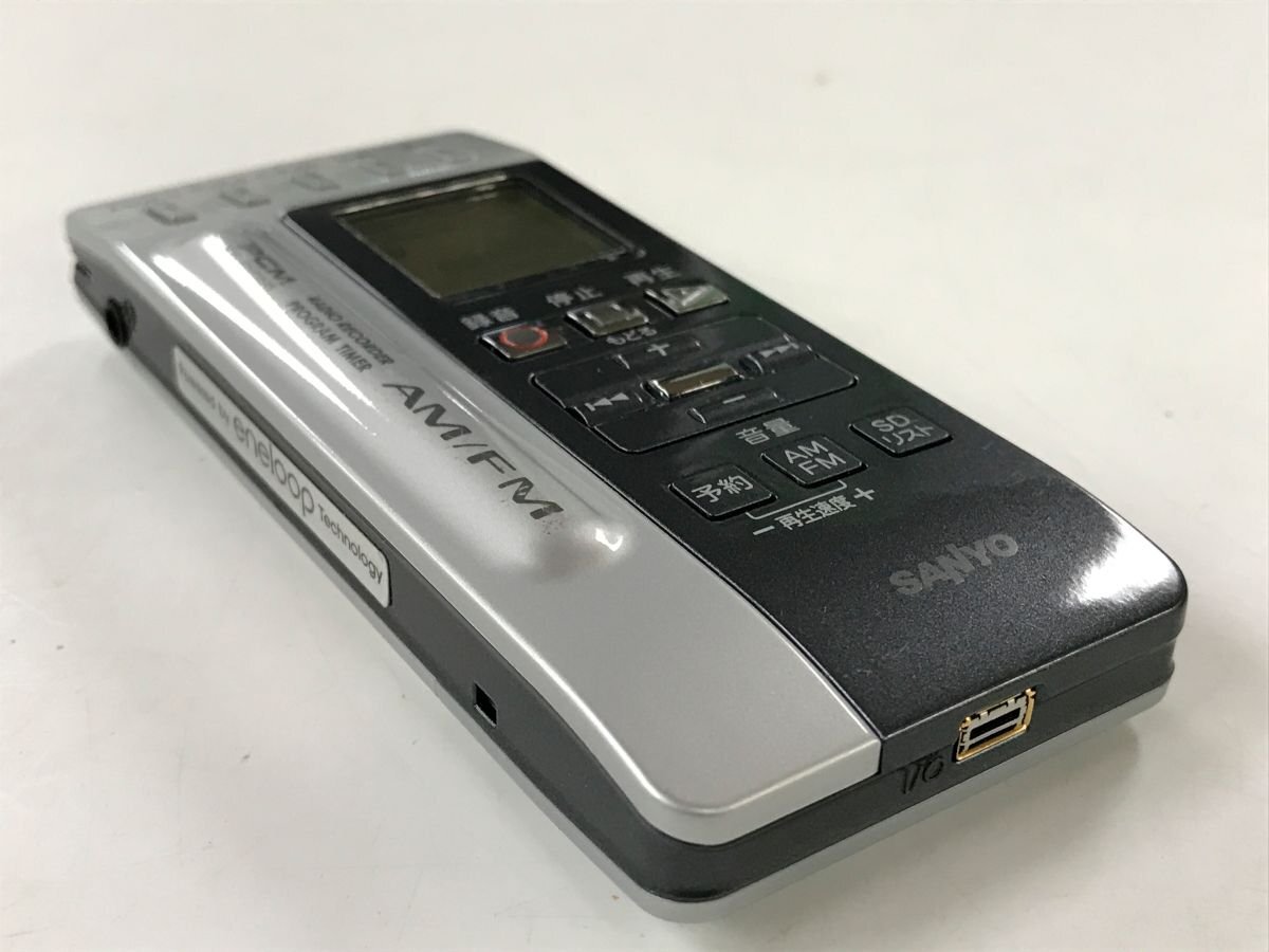 SANYO TCR-RS110M Sanyo radio recorder IC recorder voice recorder * present condition goods [4156W]