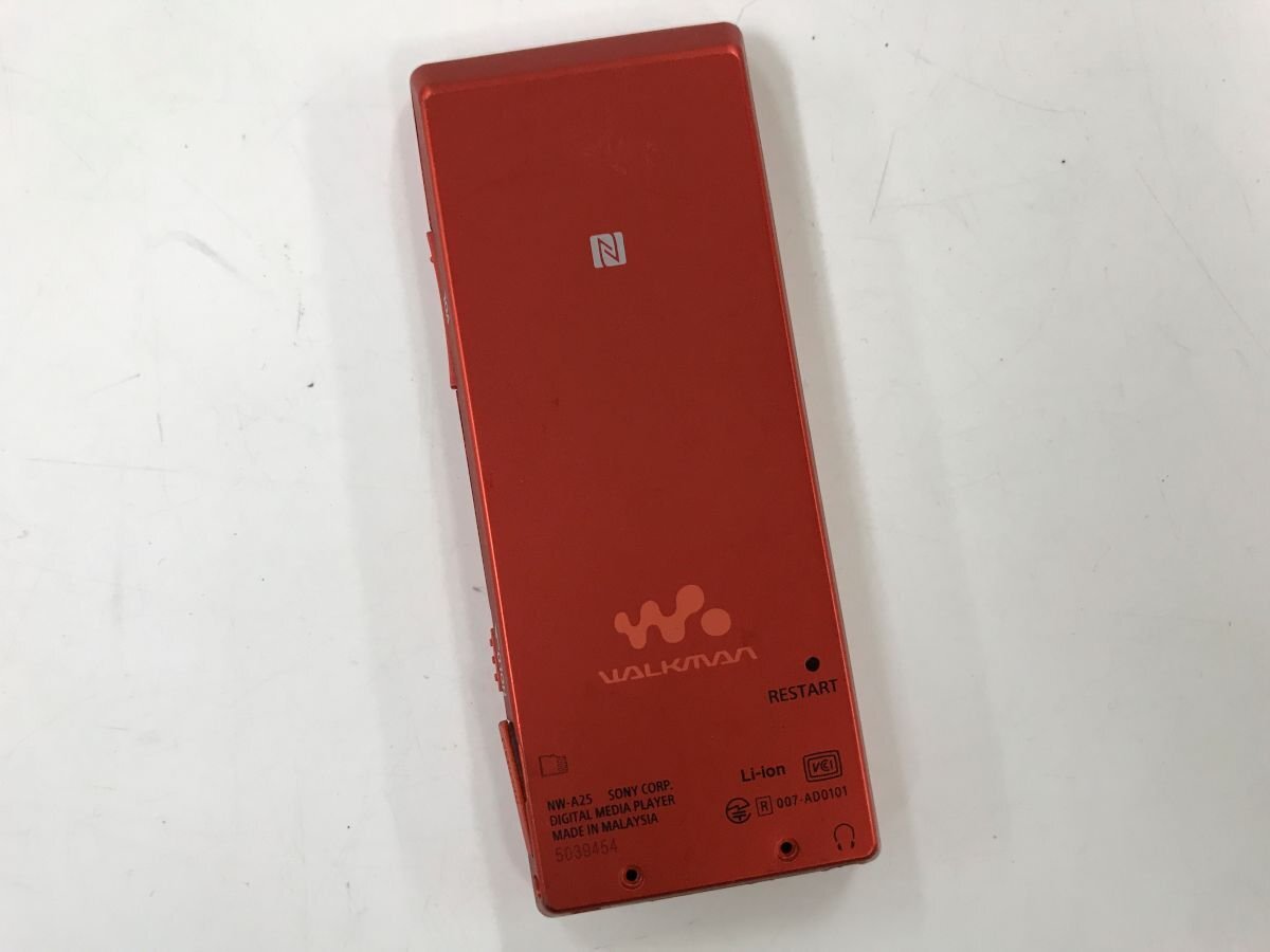 SONY NW-A25 ソニー walkman ポータブル デジタルオーディオプレーヤー◆現状品 [4151W]の画像2