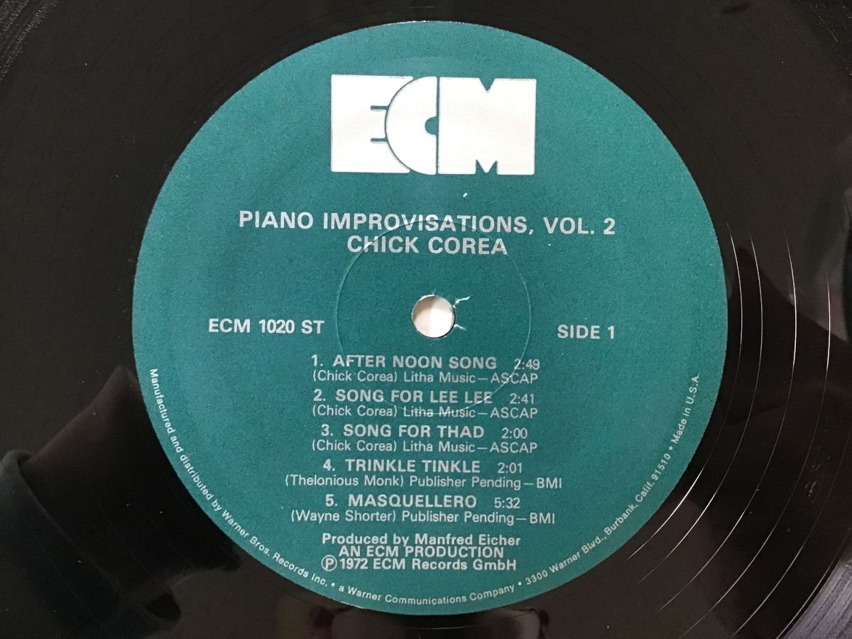 LP / CHICK COREA / PIANO IMPROVISATIONS VOL 2 [8566RR]_画像3