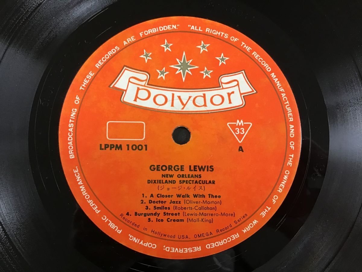 LP / GEORGE LEWIS / A NEW ORLEANS DIXIELAND SPECTACULAR / ペラジャケ [9253RR]_画像3