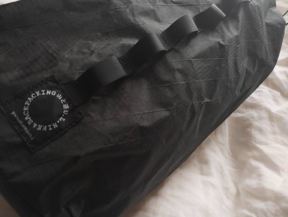 山と道Stuff Pack XL(9L)◆黒ブラック/スタッフバッグ/防水ポーチ巾着型/ドライパック/登山トレッキングの画像2