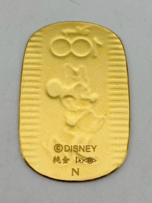 【送料無料】ディズニー 小判 K24 999 10g（計量器10.35ｇ） 100周年 メモリアル 限定 Disney 24金 NAGAHORI ①の画像3