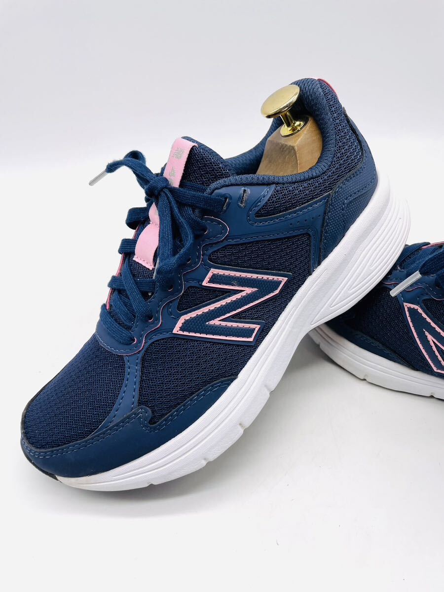 衝撃プライス！【フリーク待望モデル！】最強スタメンの1足！【new balance W460LL3/D】高級スニーカー/紺ピンク/jp24cm