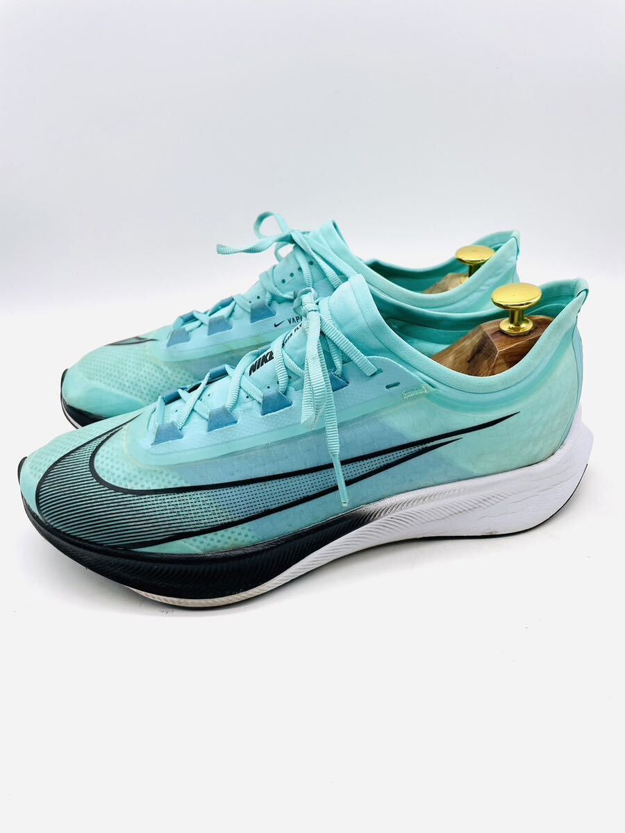  impact price![ strongest sport model!] put on footwear feeling eminent 1 pair![NIKE zoom fly 3] high class running shoes / green /jp27cm