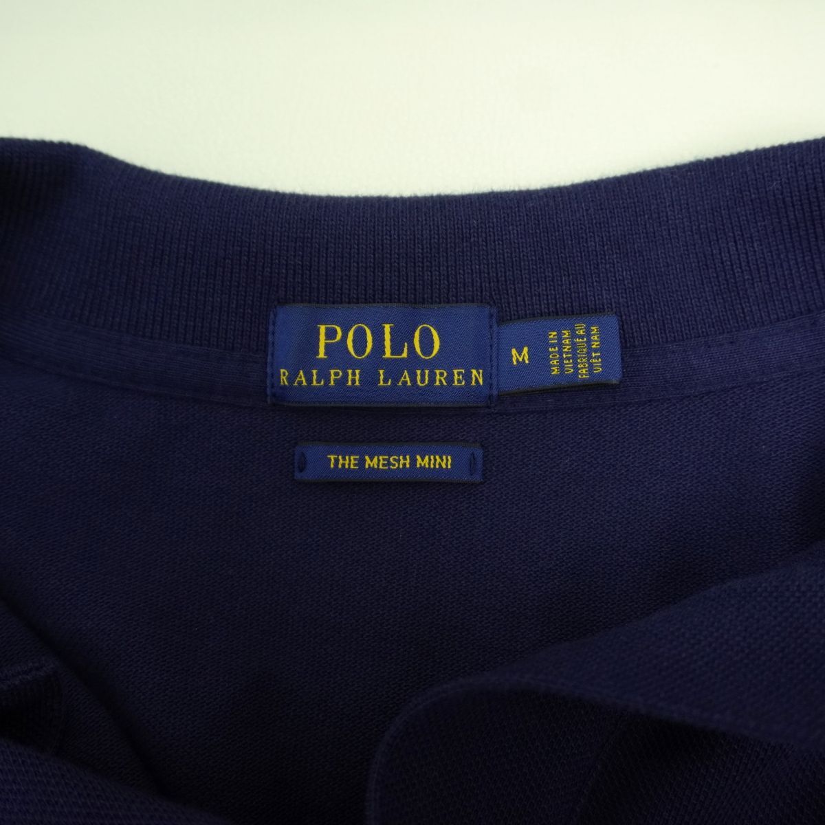 美品 POLO RALPH LAUREN ポロ ラルフローレン ビッグホース 半袖ポロシャツワンピース レディース 紺 ネイビー サイズM*OC141_画像6