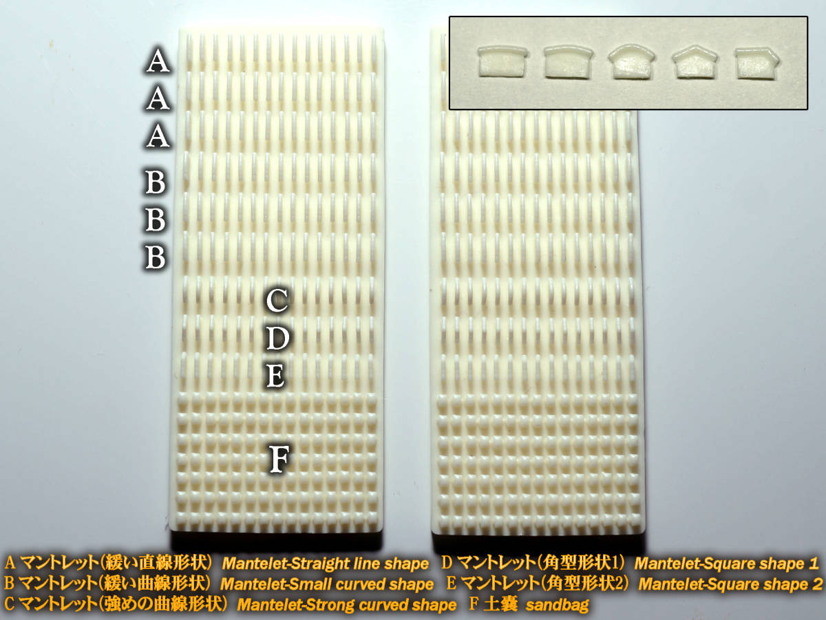  ★2300円→2000円☆ 1/350日本海軍汎用マントレット＋土嚢セット　GM3506R6E　2点購入で特典あり_画像2